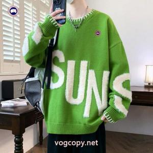 Canada Gooseガチョウ海外版26 ss新型4色高品質刺繍ゆったり版コラージュカップル用厚手セーター