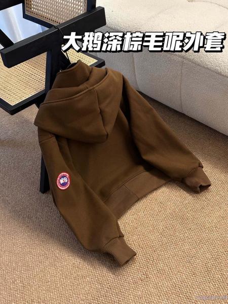 Canada Goose/ガチョウ2026 ss新作ツイードキャップコート 0 